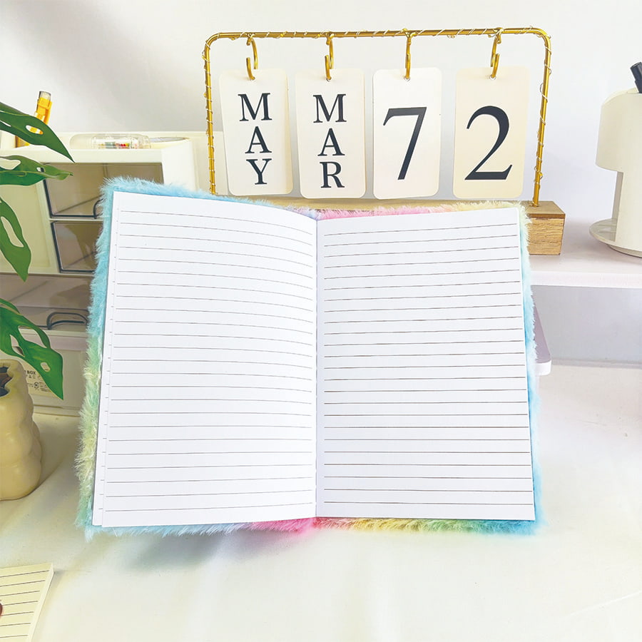 A5 क्यूट कॅट डायरी प्लश नोटबुक