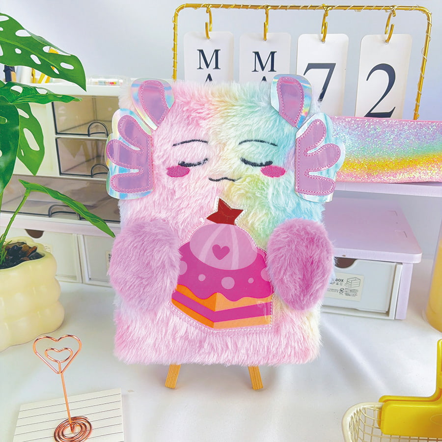 A5 क्यूट मॉन्स्टर डायरी प्लश नोटबुक