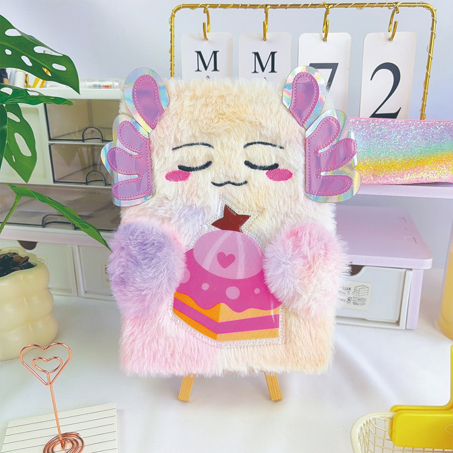 A5 क्यूट मॉन्स्टर डायरी प्लश नोटबुक